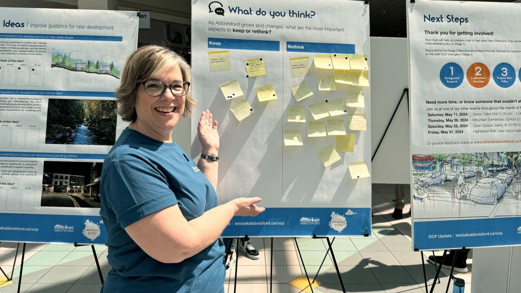 The City’s first Official Community Plan public engagement session was held at Sevenoaks Mall on May 11. There are three more in-person engagement events, as well as an online survey, for the public to provide input.