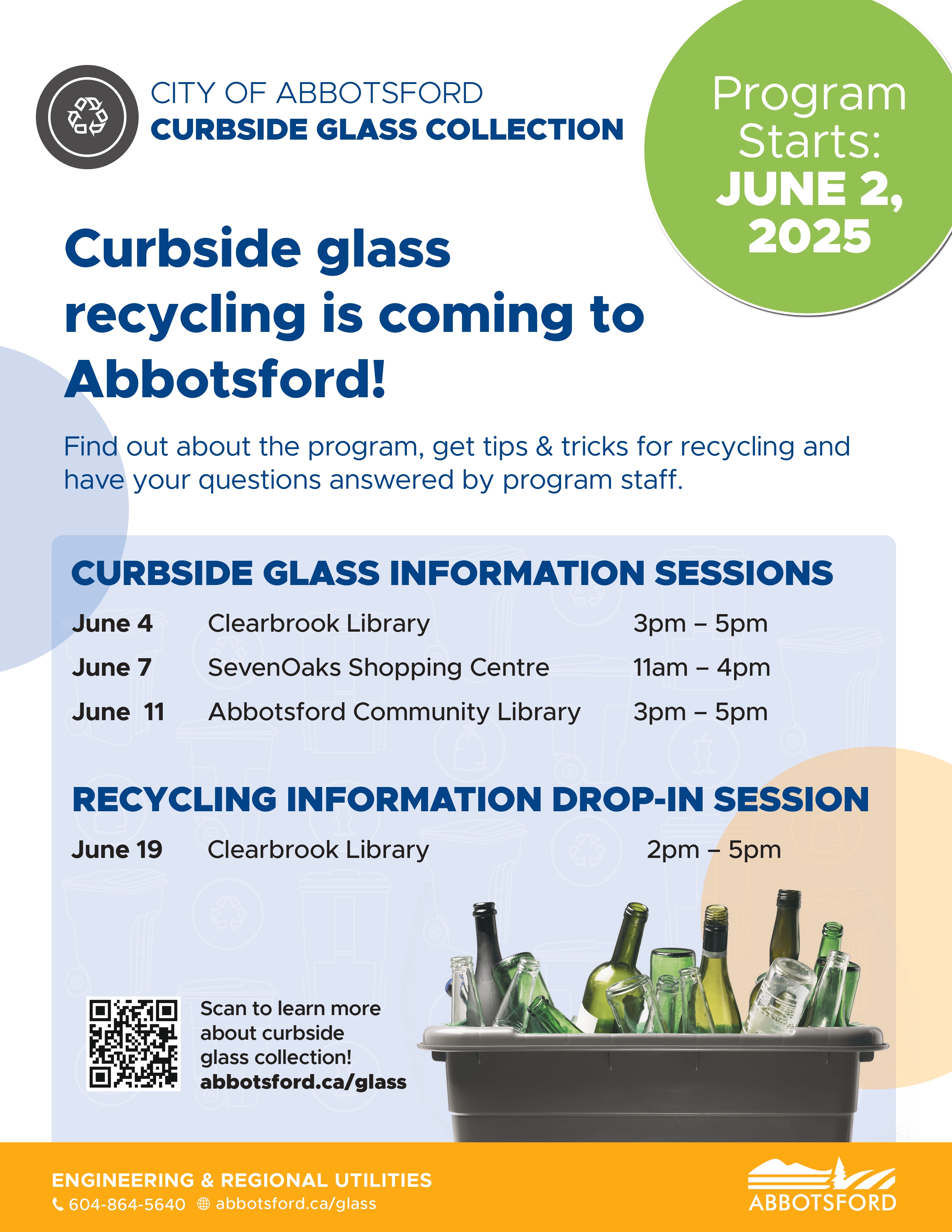 Glass info session dates - June 4, 7 & 11