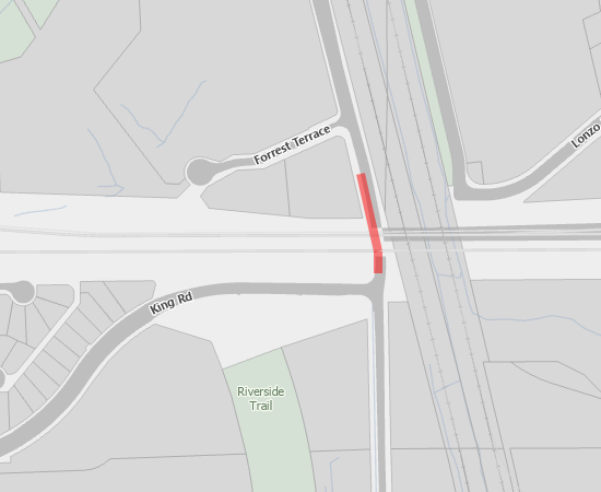 Single Lane, Alternating Traffic for Borehole Drilling on Riverside Road