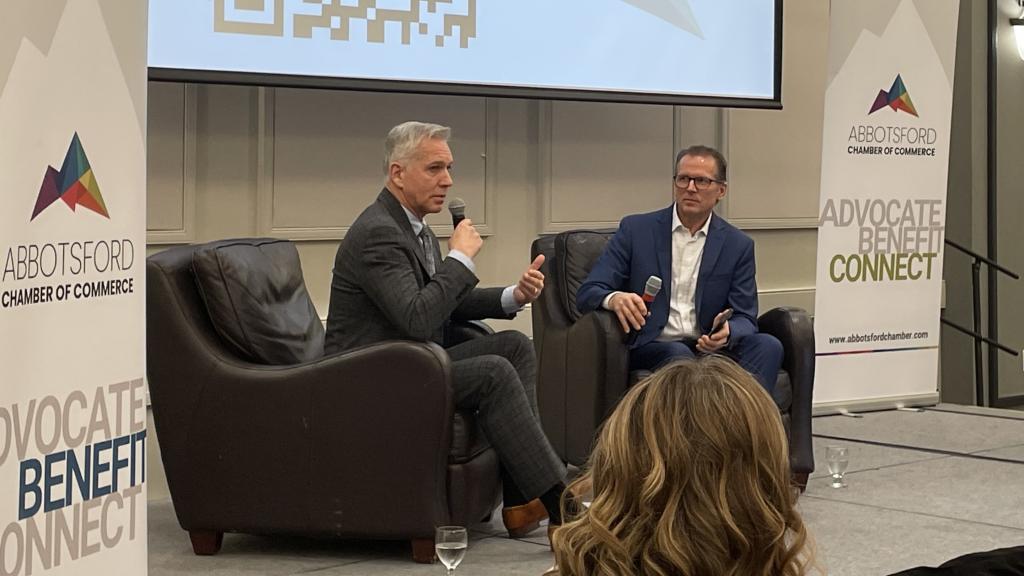 On Dec. 5, 2024, Mayor Siemens delivered his annual address to the business community and took questions from Abbotsford Chamber of Commerce acting CEO Craig Toews.