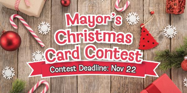 Mayor's Christmas Card Contest graphic