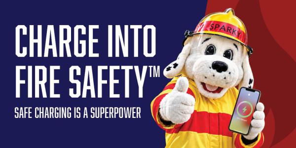Charge into fire safety ad for fire prevention week