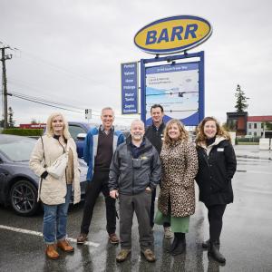 Mayor Siemens and Councillors Ross and Driessen started their tour at BARR Plastics.