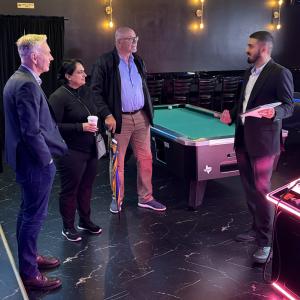 Mayor and Council at Night Owl Kitchen and Bar.